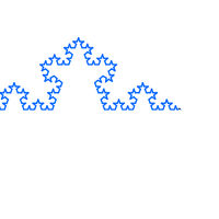 Screenshot of koch fractal interactive