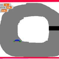 Screenshot of racing game