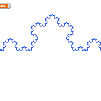 Screenshot of koch fractal
