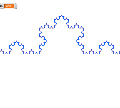Screenshot of koch fractal